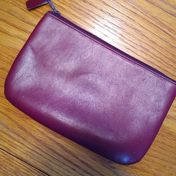 Vintage Leather Make-Up Clutch & Credit Card Folio - Picture 10 of 13